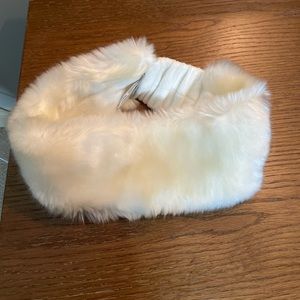 Turtle Fur Vermont Collection White Faux Fur Headband